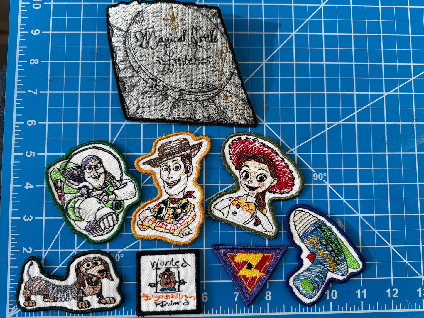 Woody inspired  Embroidered Iron-On Patch: Toy Story Sketch Style