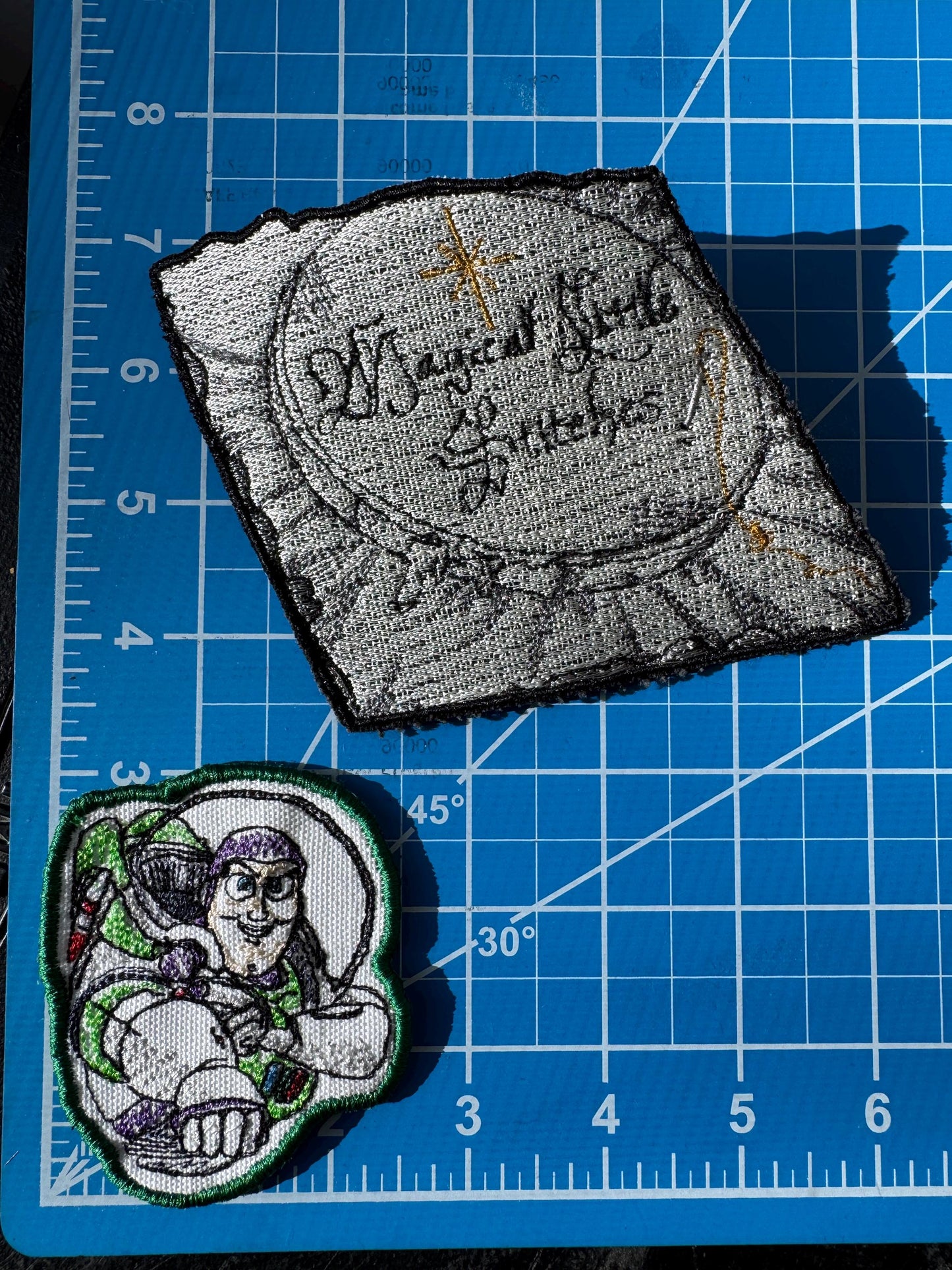 Buzz Lightyear inspired  Iron On Patch: Toy Story Sketch Style Embroidered Applique