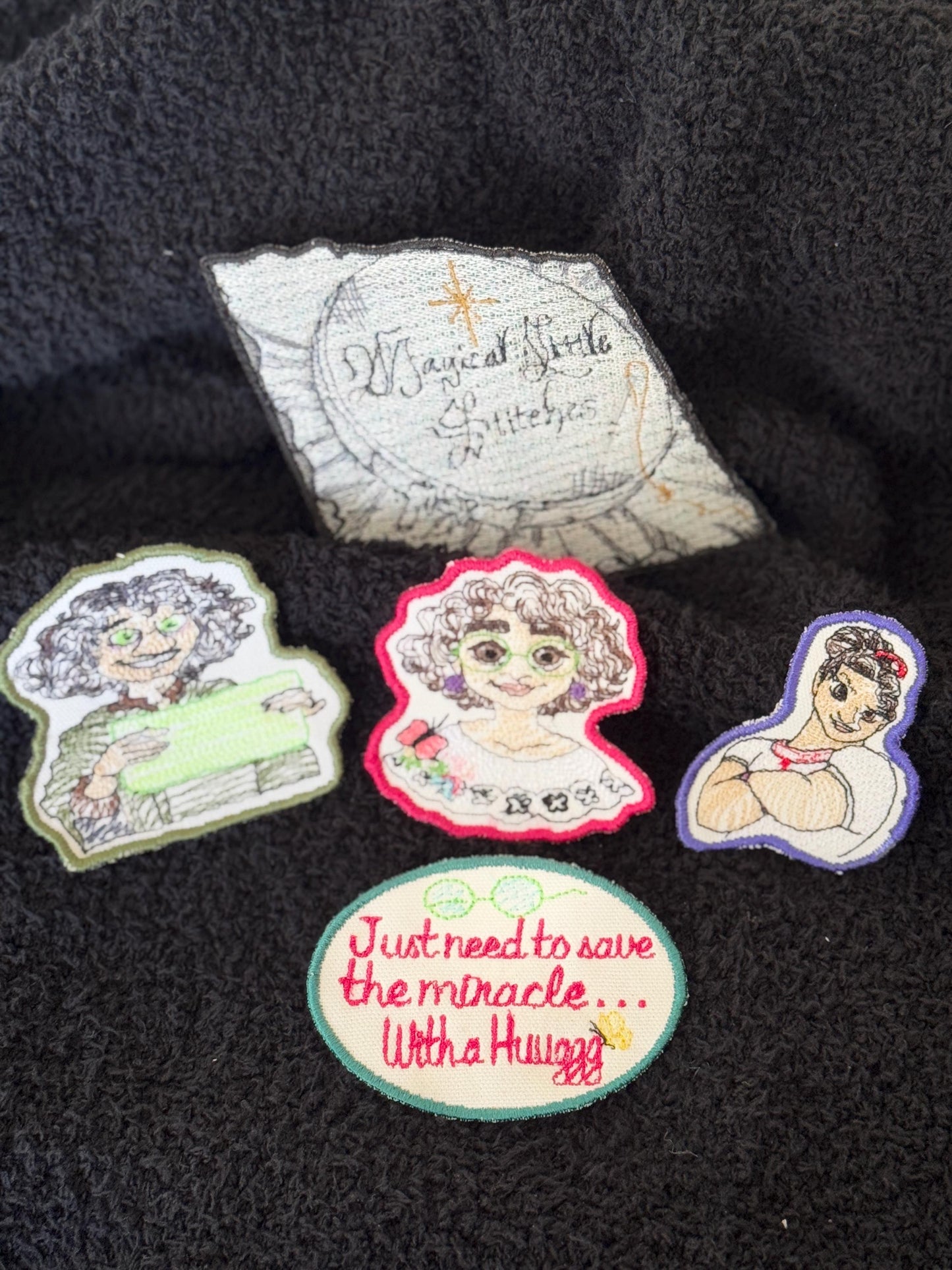 Glow in the Dark inspired  Bruno Embroidered Patch - Encanto Inspired Iron-On