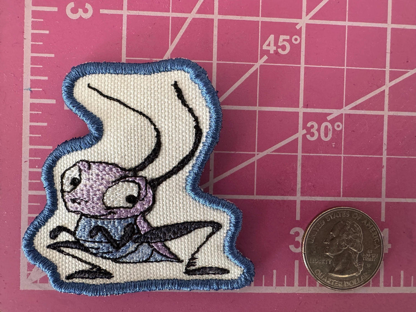 Cri-Kee inspired  Embroidered Iron-On Patch: Mulan Inspired