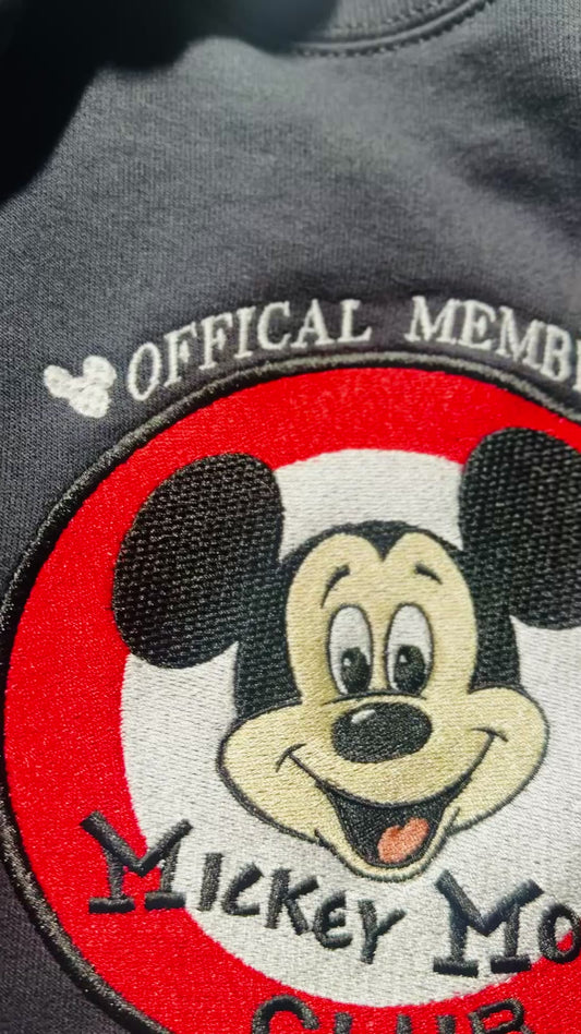 Certified Mouse club Embroidered Sweater